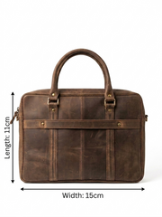 Vintage-Inspired Crazy Horse Leather Bag.