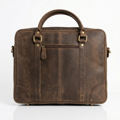 Vintage-Inspired Crazy Horse Leather Bag.