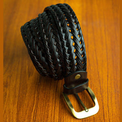 Black Premium Braided Belt